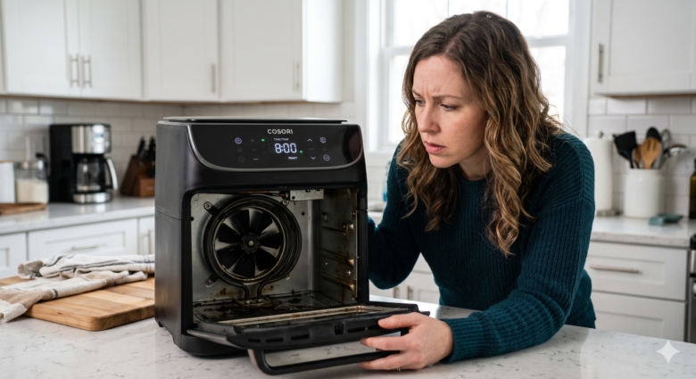 Air fryer fan not working inside the appliance