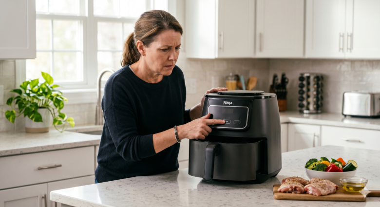 Air fryer not turning on in a home kitchen