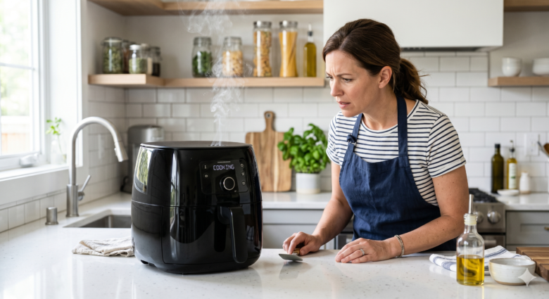 Discover the most common reasons your air fryer is smoking and how to fix them safely.