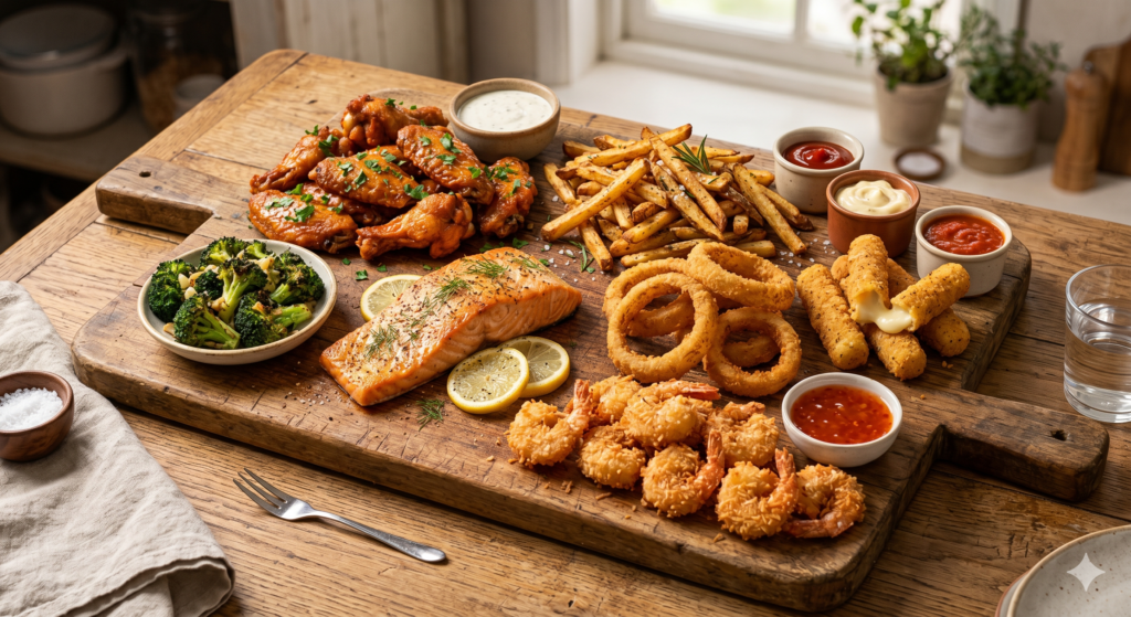 Discover the foods that deliver the best results in an air fryer.